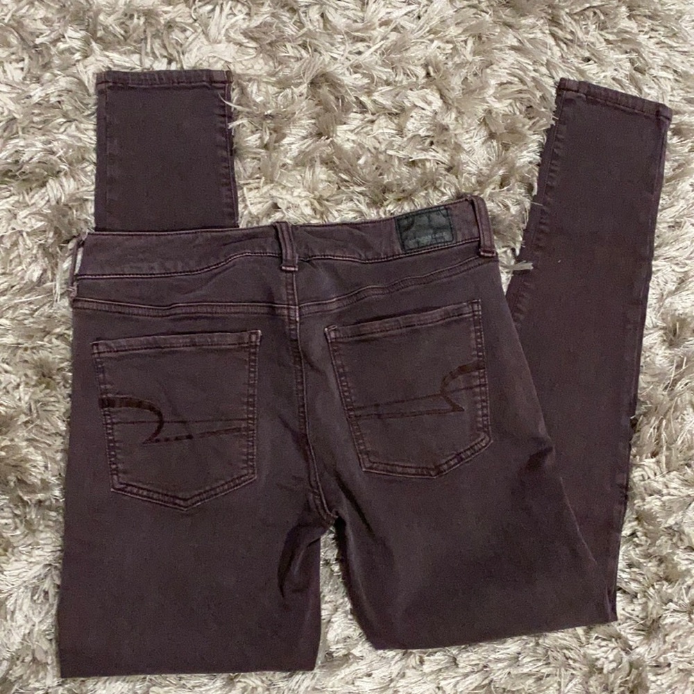 American Eagle Outfitters Plum/Wine Jeggings